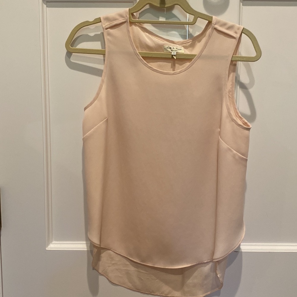 Sleeveless pink silk blouse - Picture 5 of 6